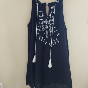 Navy blue summer dress